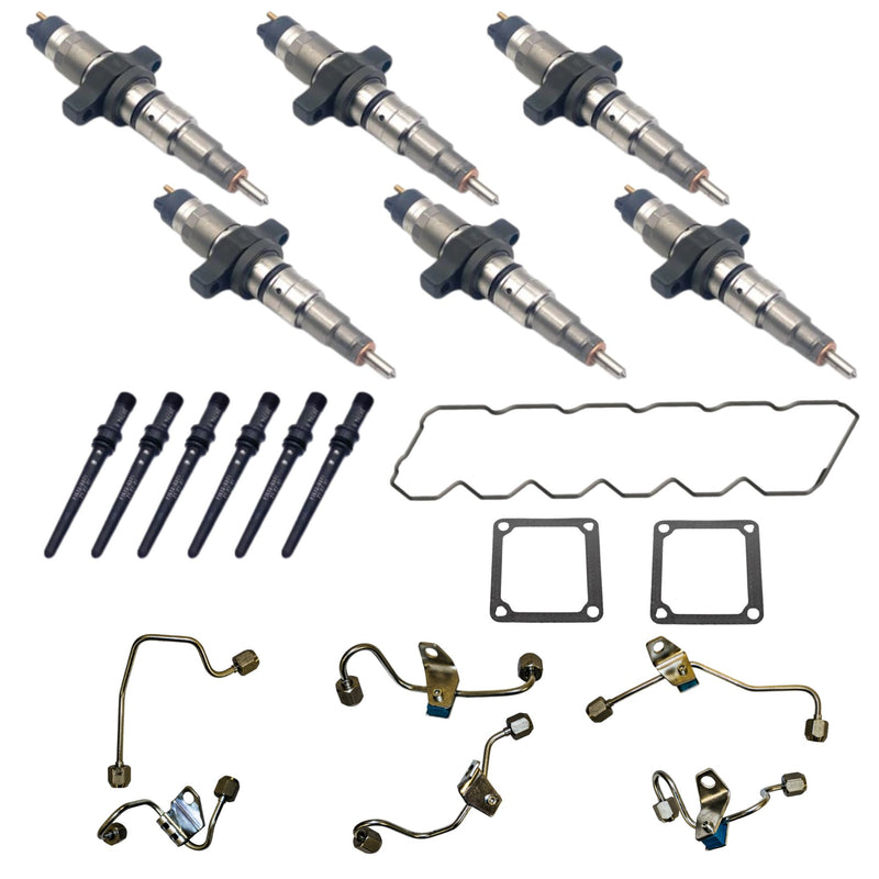 5.9L Cummins Fuel Injectors Kit New Bosch 0445120238-KIT1 Dodge Ram 2004-2005 2500/3500 "325HP" Motor