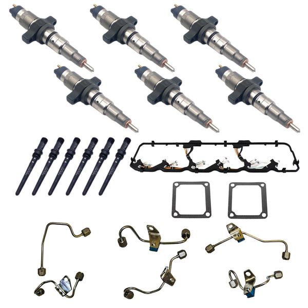 5.9L Cummins Performance Fuel Injectors Kit New Bosch 0445120238-KIT2-45% Over Stock 120HP Dodge Ram 2006-2007 2500/3500 "325HP" Motor Cummins 5263316 & Mopar R5135790AF