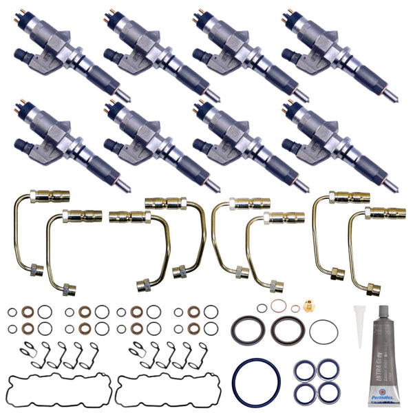 LB7 Duramax Performance Fuel Injectors Kit New Bosch 0445120008-KIT-25% Over Stock 2000-2004 GM Duramax LB7 VIN Code "1"