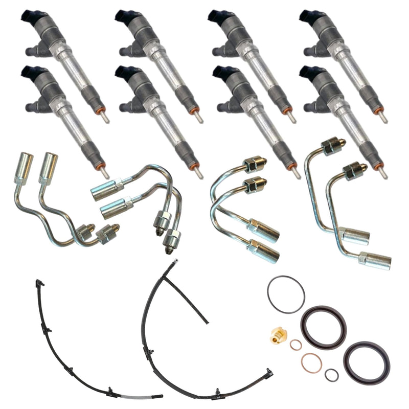 LBZ Duramax Fuel Injectors Kit 0986435521-KIT Reman Bosch 2006 GM Duramax LBZ VIN Code "D"