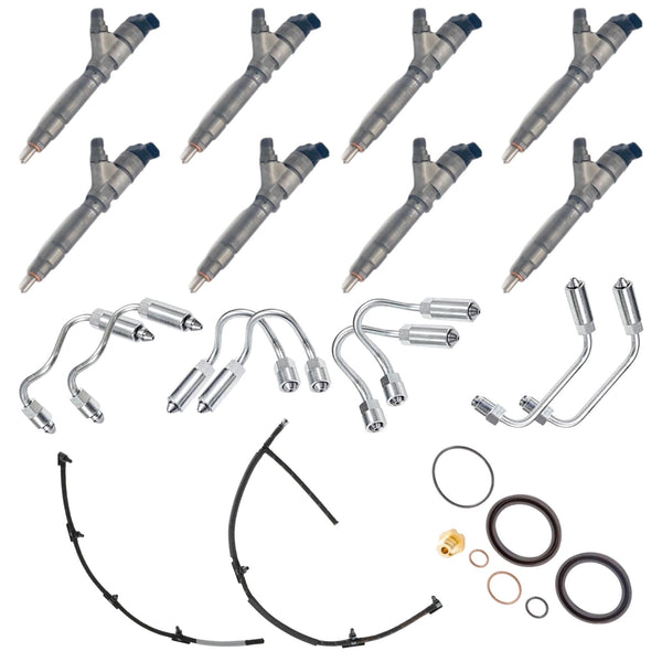 LLY Duramax Fuel Injectors Kit 0445120027-KIT New Bosch 2004-2005 GM Duramax LLY VIN Code "2"