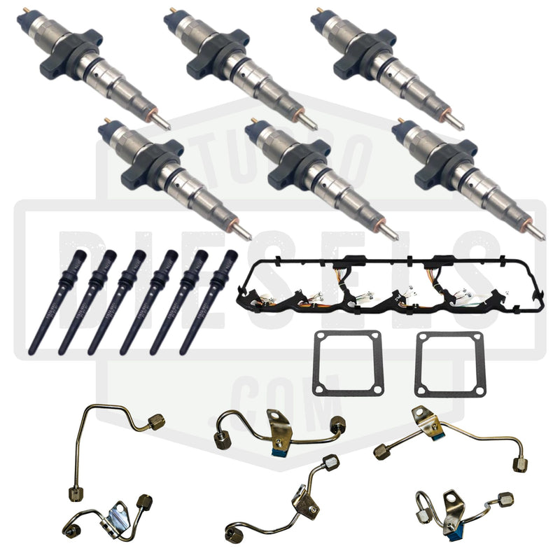 5.9L Cummins Fuel Injectors Kit 0986435505RX-KIT2 Dodge Ram 2006-2007 2500/3500 "325HP" Motor. Cummins 5263316 & Mopar R5135790AF