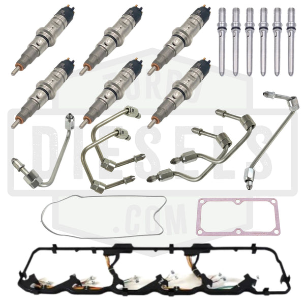 6.7L Cummins Fuel Injectors Kit 0986435518-KIT Reman Bosch Dodge Ram 2007-2012 2500/3500 Without DEF